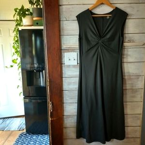 Patagonia Gray Sleeveless Twist Front Dress Size XL
